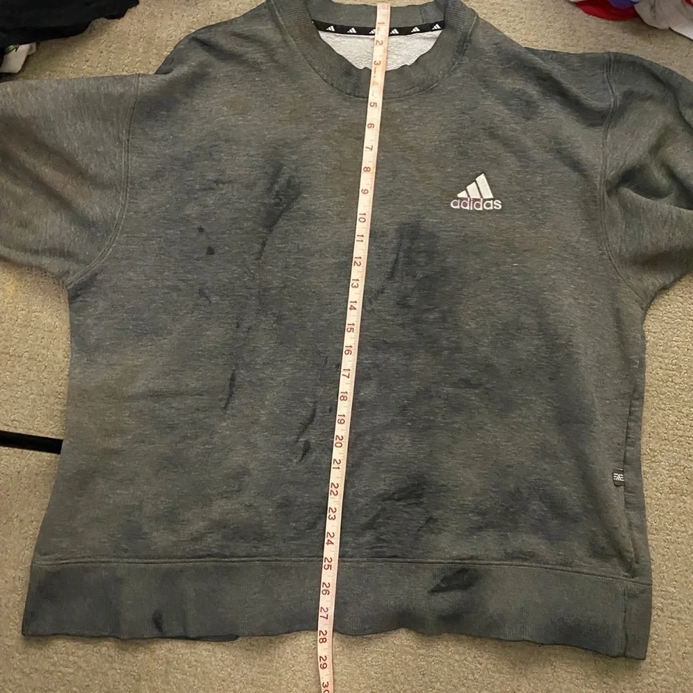 Adidas Distressed Vintage Sweatshirt Mens